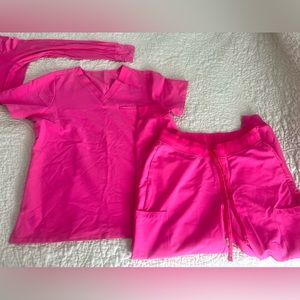 Barbie Pink Mandala scrubs set Medium- joggers